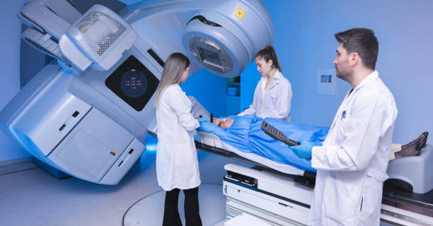 radiotherapy centre - undergoing radiation therapy for cance