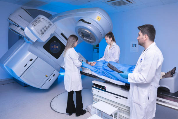 radiotherapy centre - undergoing radiation therapy for cance